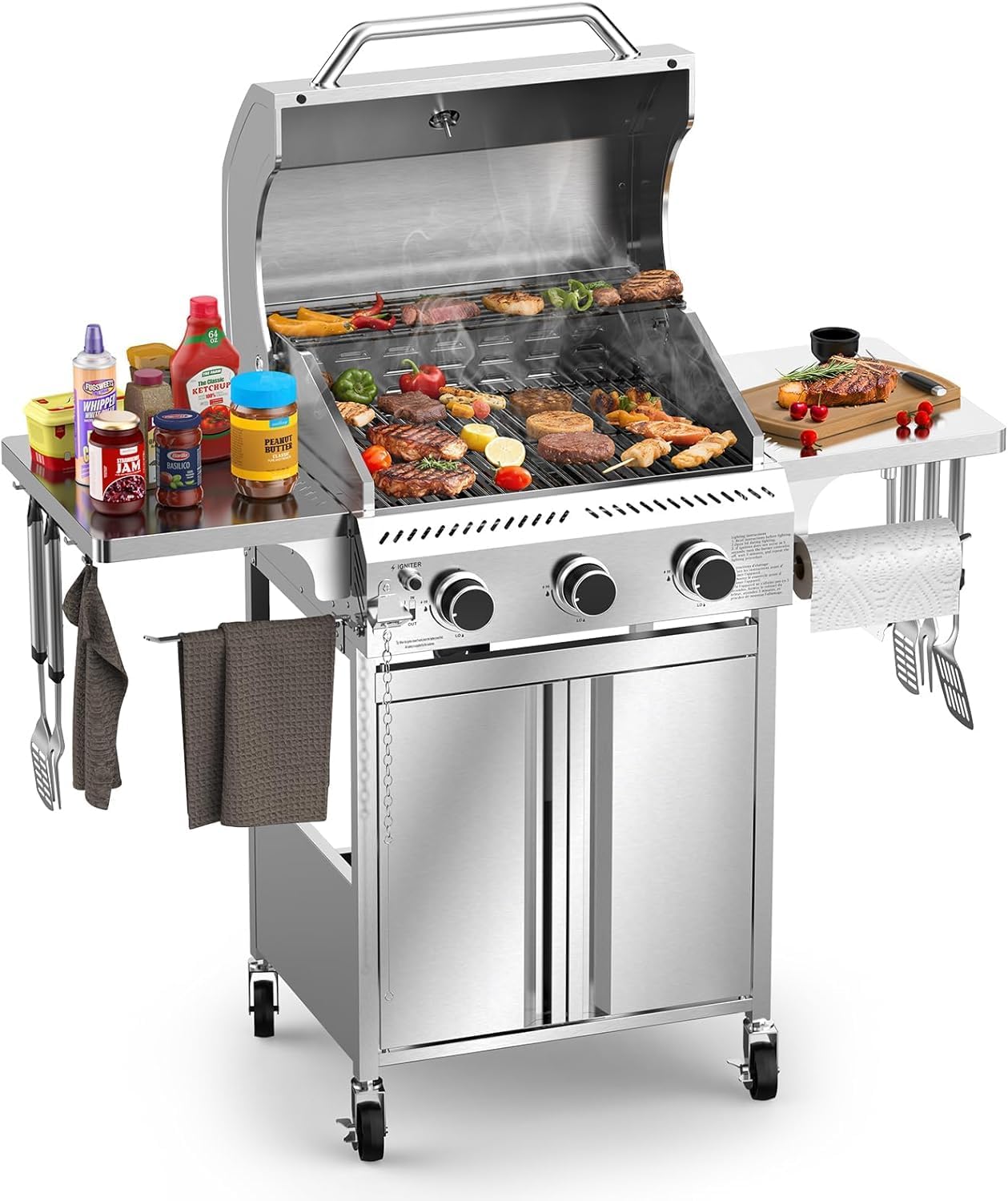 Electactic 3-Burner Propane Grill Review: Best Stainless Steel BBQ for Backyard Patios & Garden Parties