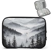 Vista 8 de Trees Electronics - Funda organizadora de viaje, accesorios tecnológicos, bolsa de almacenamiento de cables para cables, cargador, teléfono, disco