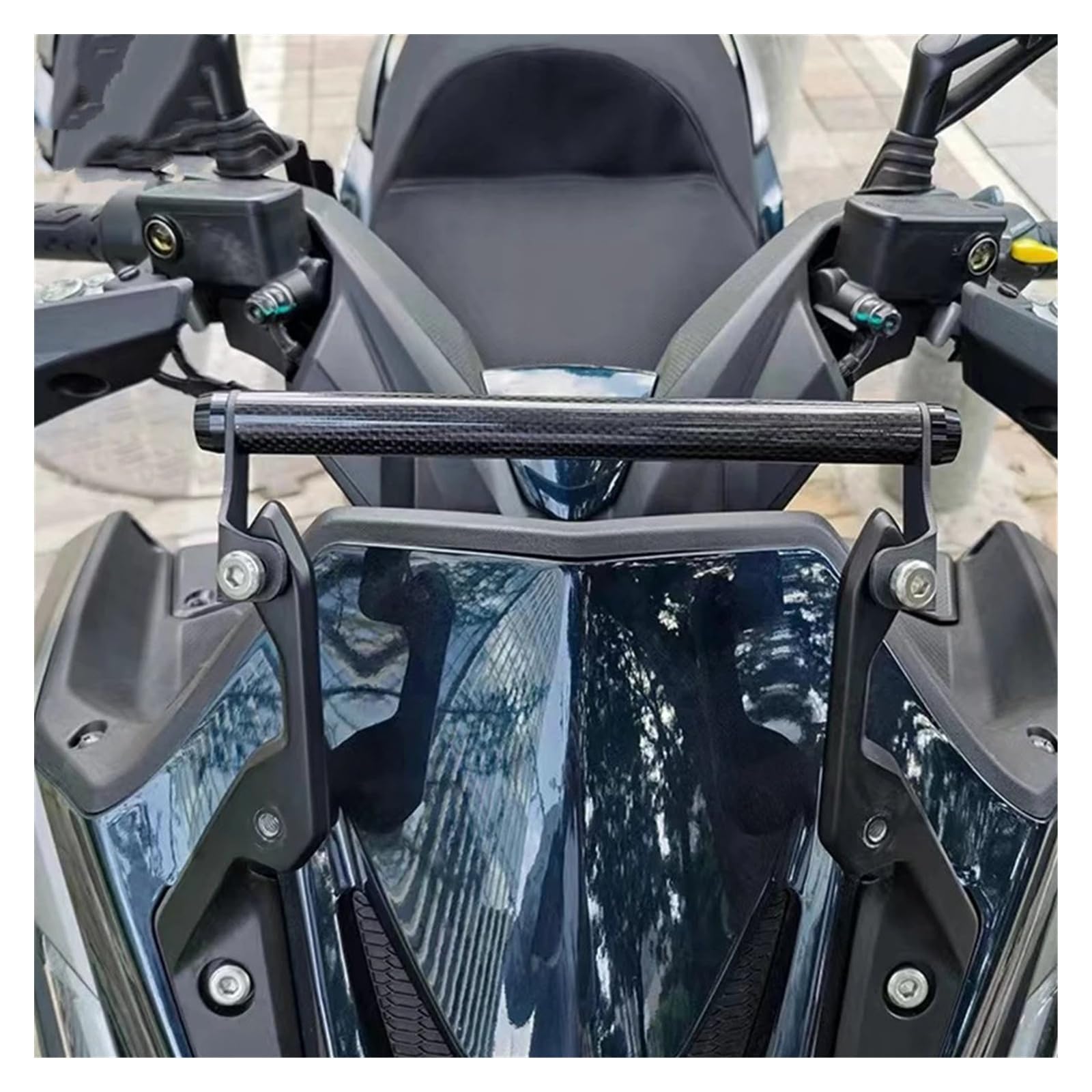 GPS Navegación Soporte para KYMCO para DTX125 para Kymco para 125DTX para DTX 125 Soporte Navegación Motocicleta Soporte para Teléfono Móvil UBS Soporte Fibra Carbono Motocicleta GPS Soporte