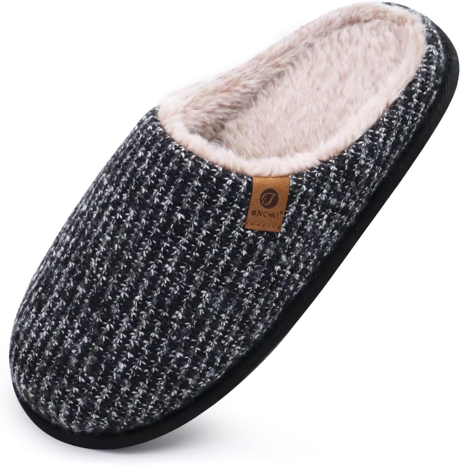 Mens Cozy Memory Foam Scuff Slippers Slip On Warm House Shoes Indoor/Outdoor With Best Arch Surpport Size 7-15