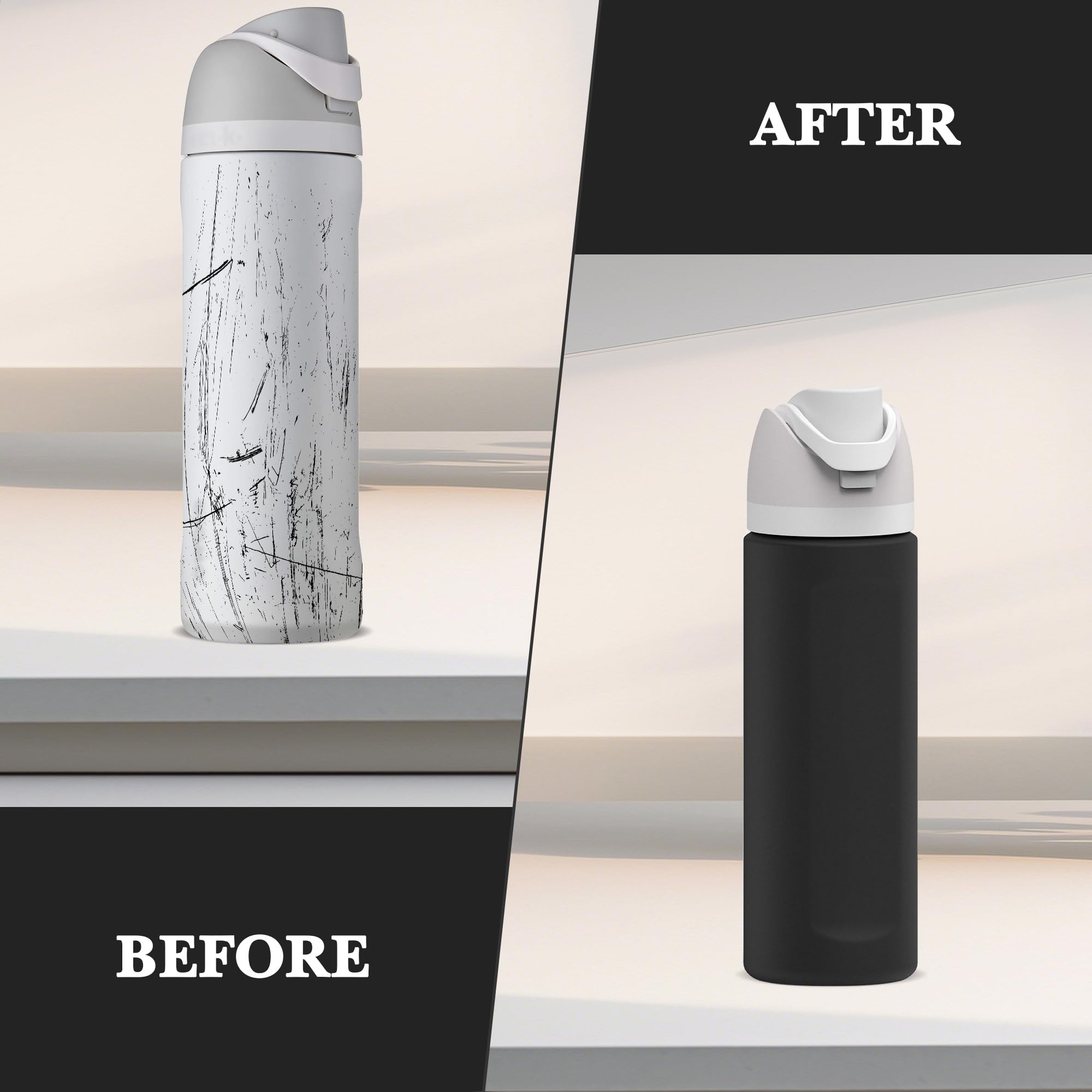 Linkidea Custodia in Silicone per Borraccia Compatibile con Owala FreeSip 24oz, Protezione Antiscivolo per Borraccia, Protezione per Borraccia