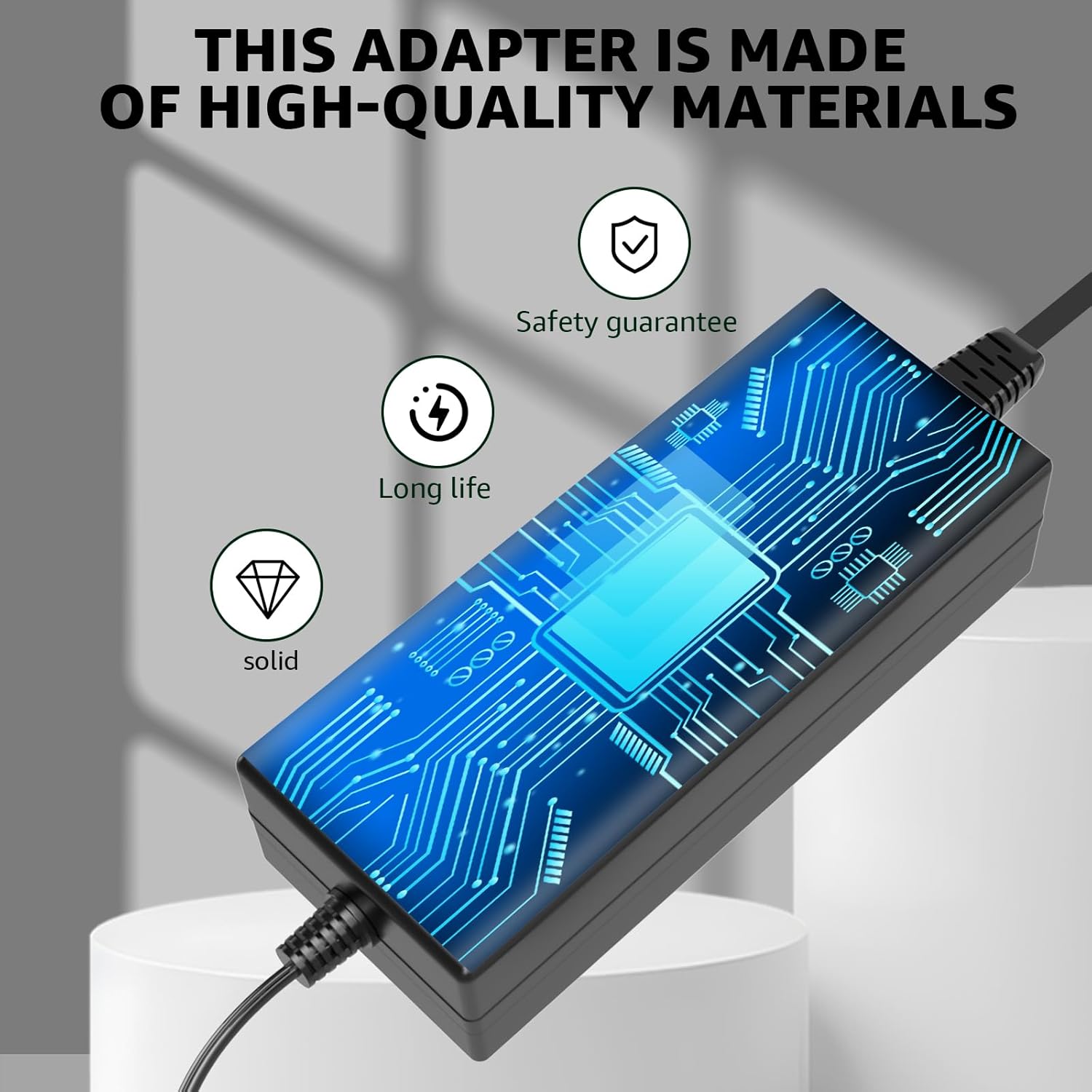 Car Refrigerator AC Adapter Compatible with Bodega, ICECO, Euhomy, BougeRV, Alpicool, ARB, Setpower, JoyTutus Coolers Power Cord for Most 12V Refrigerator Car Freezer Cord