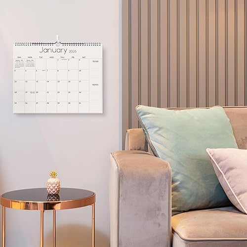 Miniatura 6 de SKYDUE Calendario de pared 2024, 14.5 x 11.5 pulgadas, calendario 2024 encuadernado en espiral, enero de 2024 a junio de 2025, 6 diseños estéticos,