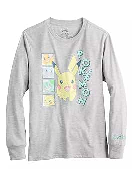 Amazon.com: Pokemon Girls' Pikachu Long Sleeve T-Shirt