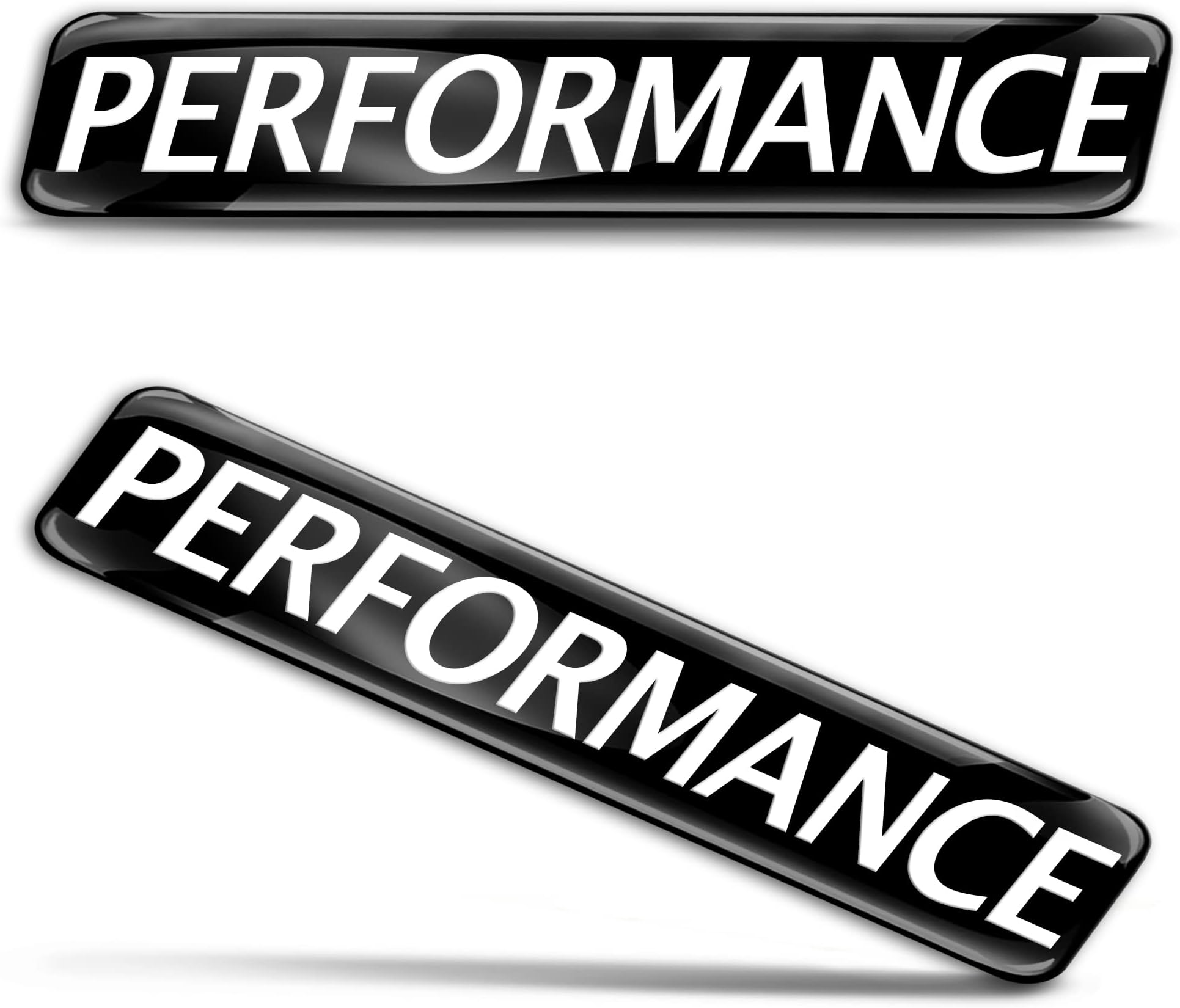 Biomar Labs 2 x 3D Gel Silicone Sticker Performance Badge Stickers Car Sticker Motorcycle Bicycle Window Door Laptop KS 35