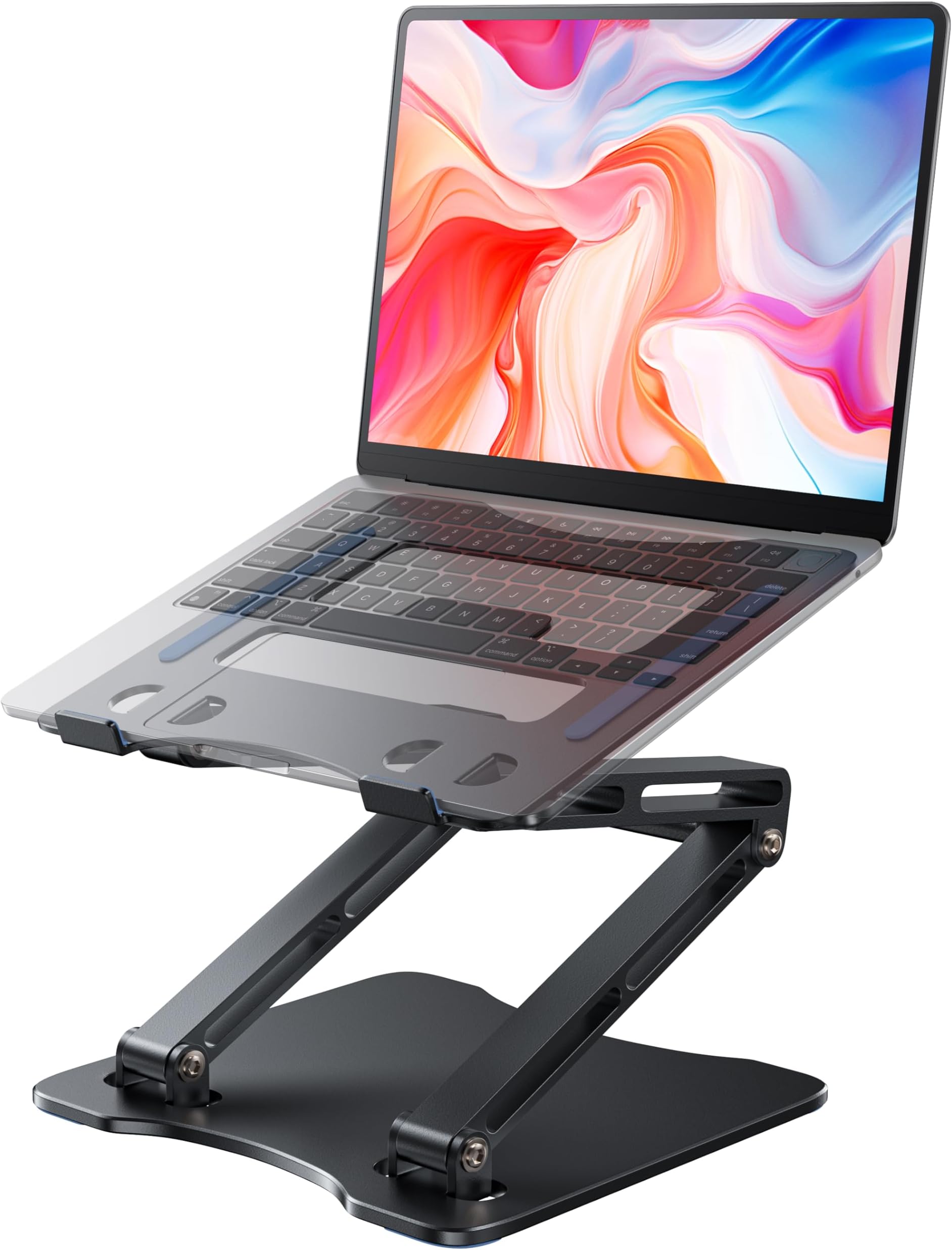 ATKTTOP Laptop Stand for Desk Adjustable Height, 22" [Anti