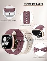 Vista 3 de Minyee Paquete de 2 correas grabadas florales compatibles con Fitbit Versa 4/Versa 3/Sense 2/Sense Band para mujer, lindo diseño de girasol