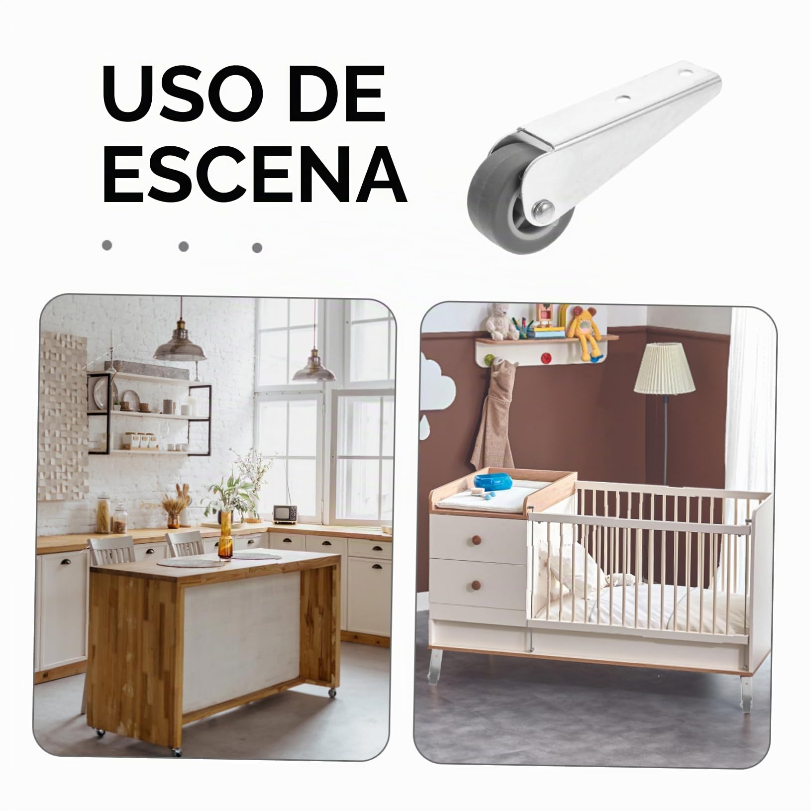 Rueda de apoyo de puerta de alto rendimiento para puertas correderas Droop Roller para deslizamiento suave puertas de jardín y vallas, duradero e inoxidable