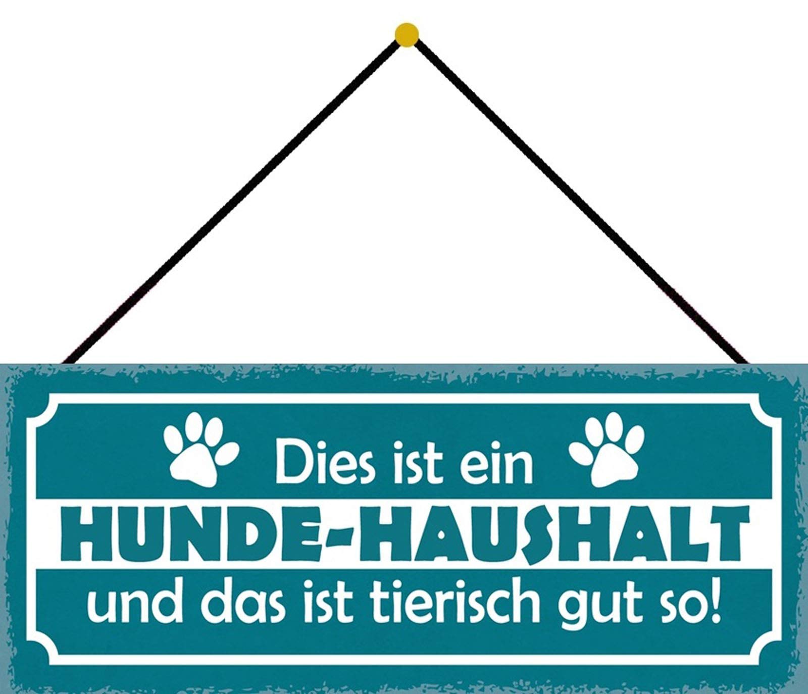 Schatzmix Tin-Plate Sign, Sheet metal, Multicoloured, 27x10 cm