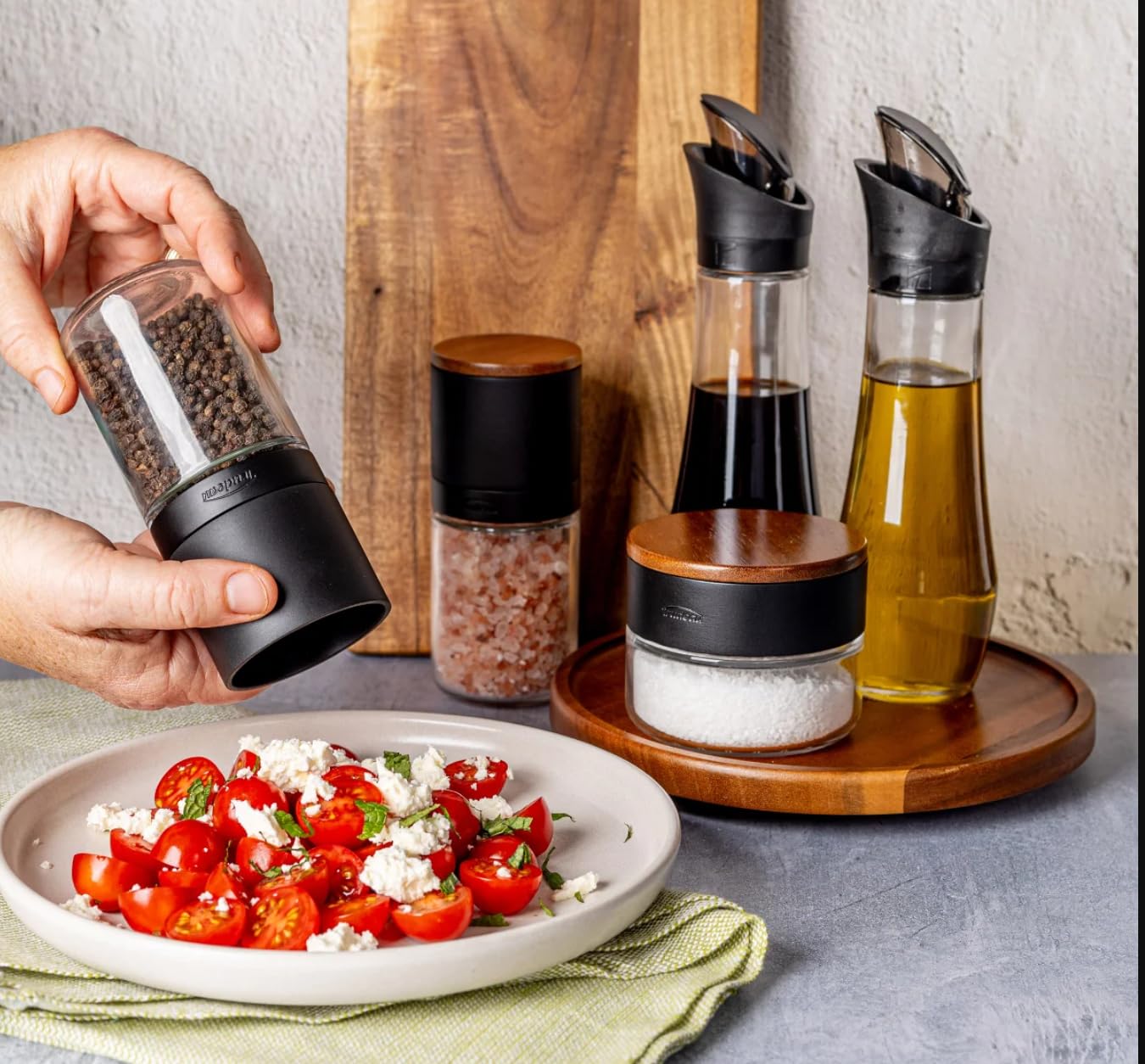 Lazy Susan Seasoning Station, 6-Piece Set