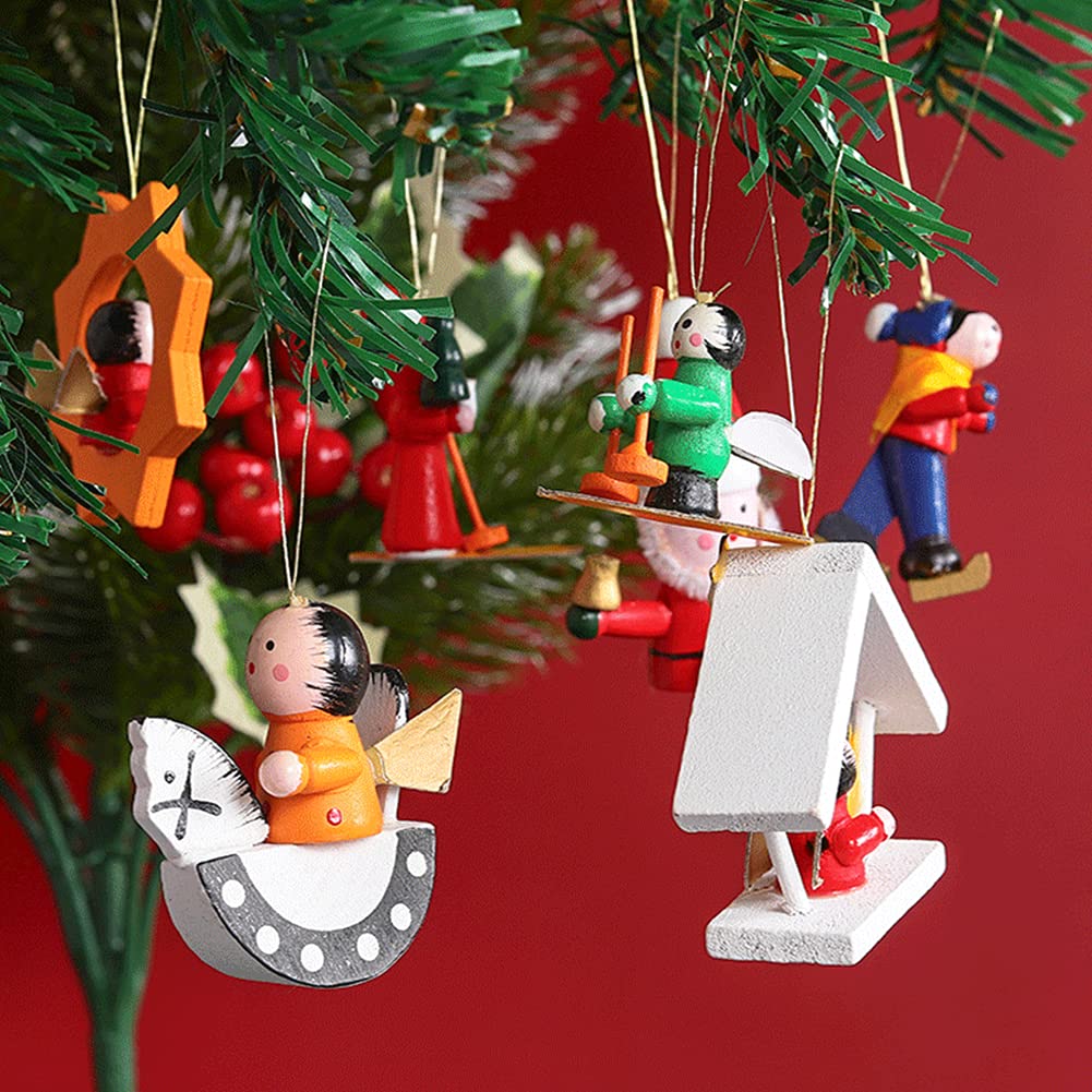 Decorazioni Natalizie Per Albero 8 Pezzi,Bambole Di Albero Di Natale Da Appendere,Oggetti Natalizi Decorazioni Natalizie Albero,Addobbo Natalizio Decorazioni Casa Festa Da Appendere