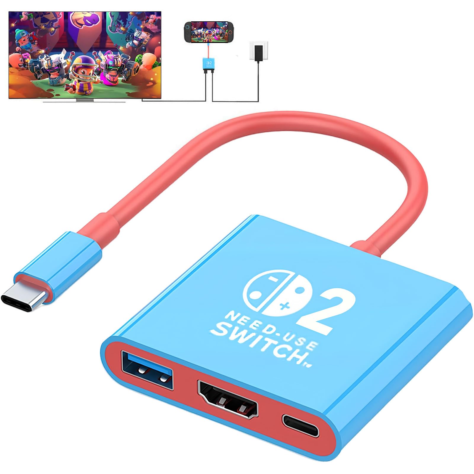 Amazon.co.jp: Switch 2用ドック【2025年新登場-3in1多機能】スイッチ