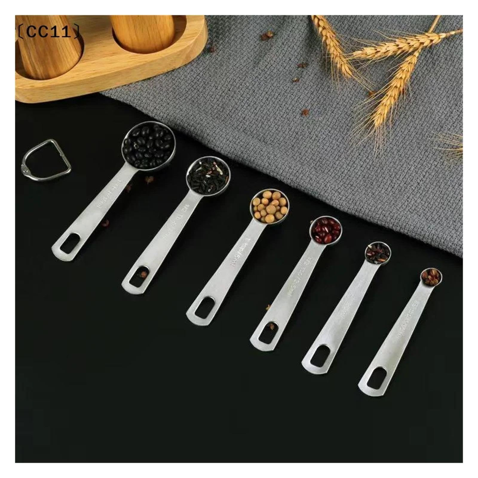 Cuillères doseuses en acier inoxydable, 1/5/6 pcs, CC11