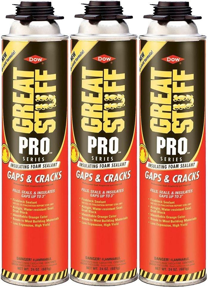 Dow Great Stuff Pro Gaps and Cracks 24 oz Gun Foam - 341557 - Pack of 3