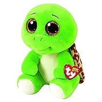Ty – Peluche – Beanie Boos – Tartaruga – Turbo – Verde – Peluche con occhioni glitter dorati – Il morbido peluche con gli occhi grandi scintillanti – 15 Cm – 36392, 2009293