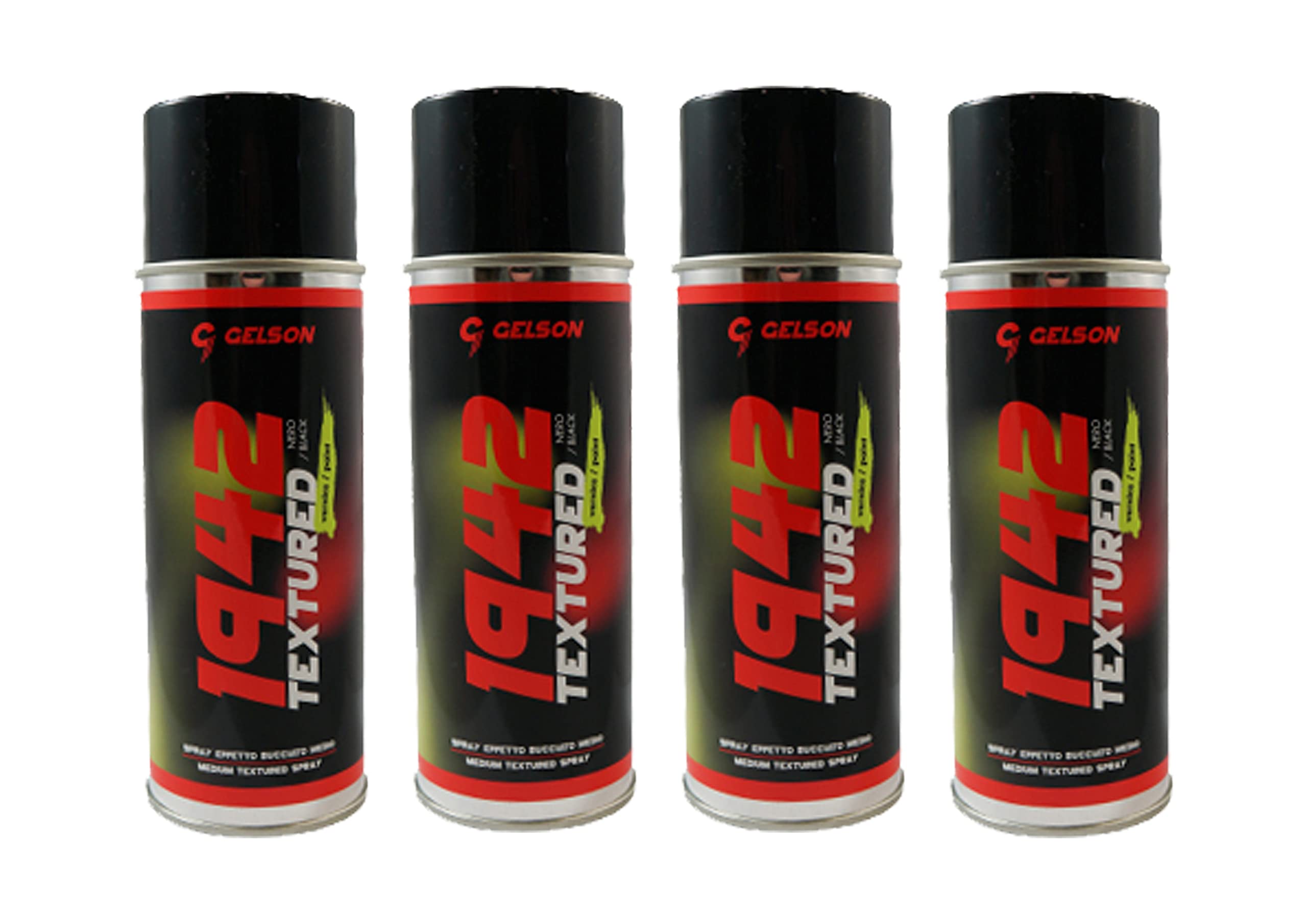 GELSON 25301 1942 VERNICE TEXTURIZZATA SPRAY NERA 400 ML KIT 4 FLACONI