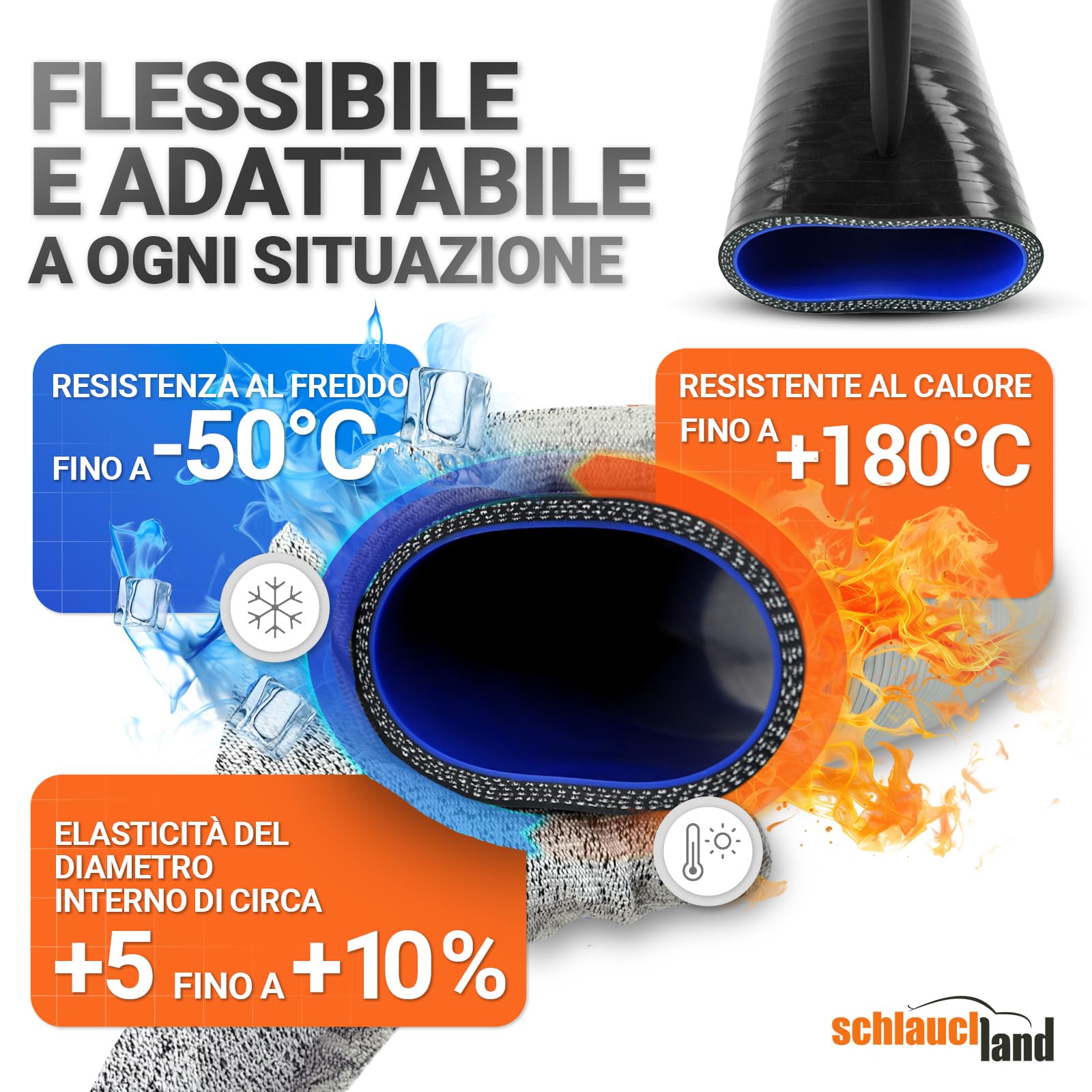 CURVA PER TUBO FLESSIBILE IN SILICONE 90° GRADI DI-Ø 45mm nero 200°C | SELEZIONE | Gomito Intercooler Radiatore Curvatura Turbo Motore Liquido-Raffreddamento Aria-Aspirazione Gomma Manicotto