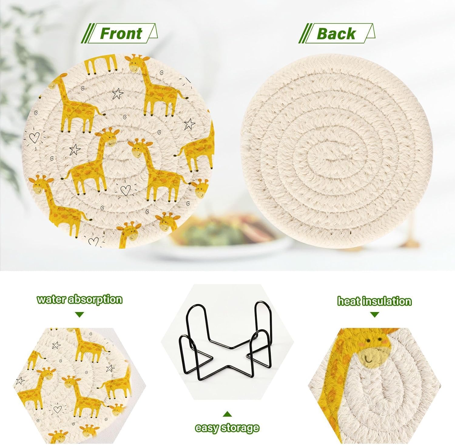 Juego De 6 Posavasos De Yorkshire Terrier, Regalo Para El Amante De La Mamá, Posavasos De Piel Con Soporte, Paquete De 6 Posavasos Para Tazas/bar/bebidas Para Mesa/café, Protección De Inauguración De