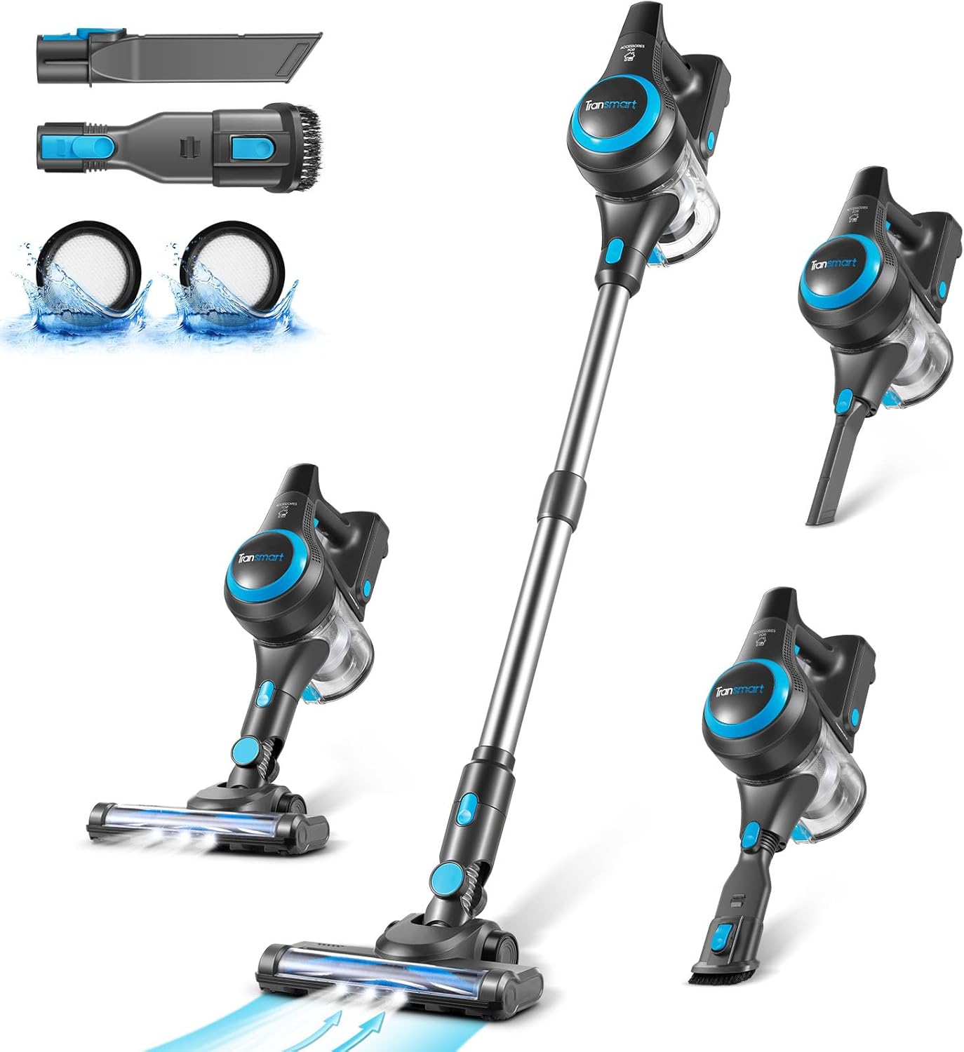Cordless Vacuum Cleaner, Electric Rechargeable Stick Vac