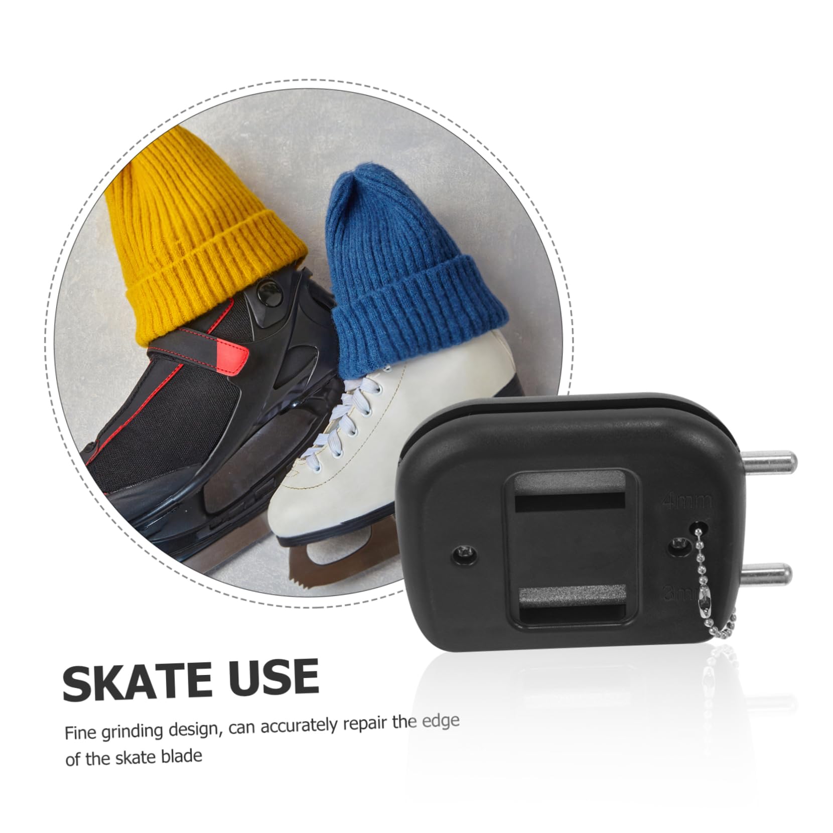 Toddmomy 4 Pièces Outils D'Affûtage De Lame De Glace Outil D'Affûtage De Patin Affûteur De Lames Professionnel Meule De Patin De Hockey Affûteur De Patin Pratique Accessoire De Patin