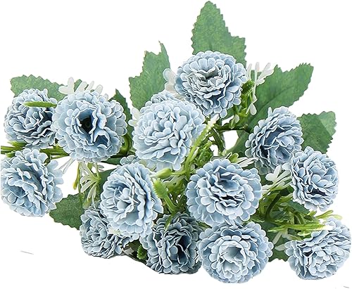 curfair Flores artificiales, flores falsas, ramo de simulación de lilas realistas, no se decolora, fácil de cuidar, decoración del hogar, versátil