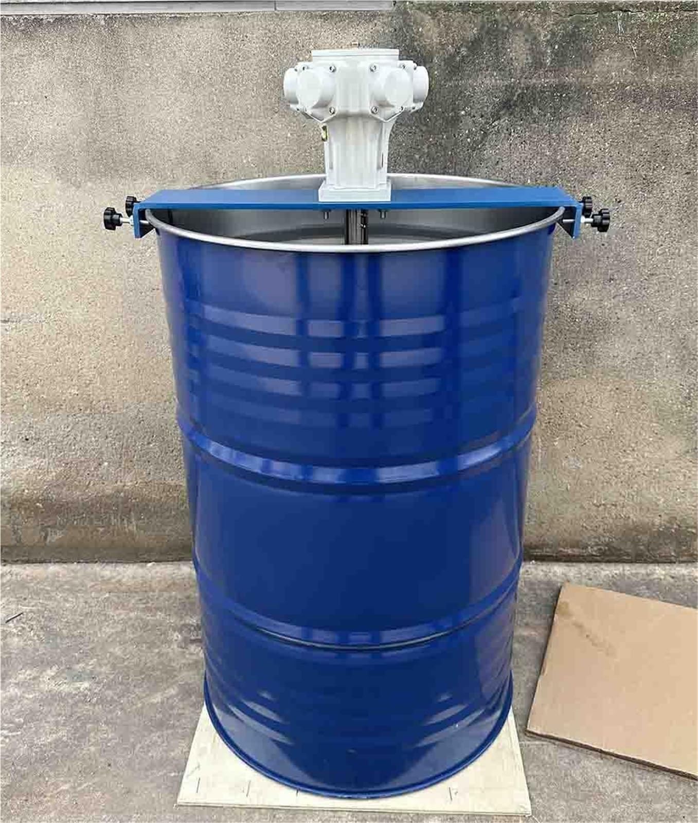 55 galonów 3/4 HP Bęben Farba Mieszalnik do materiałów chemicznych o lepkości od 1 do 5000 mPas, mieszadło do zbiornika powietrza, maszyna do mieszania farb, typ pneumatyczny