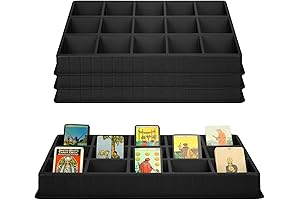 Geetery Trading Card Sorting Tray, 4 Pack 18x13 Inches