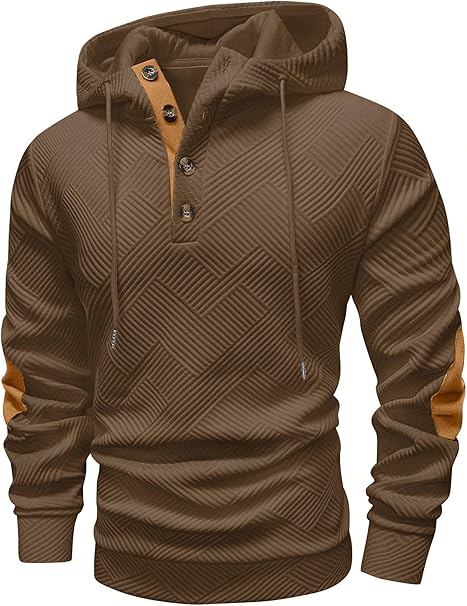 Vssjavun Mens Hooded Sweatshirt Casual Long Sleeve Drawstring Hoodie Pullover Sweatshirts