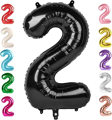 Vista 13 de Globos del números 0 de 40 pulgadas para formar los números 10, 20, 30, 40, 50, 60, 70, 80, 90, 100, para decoración de cumpleaños, bodas, eventos