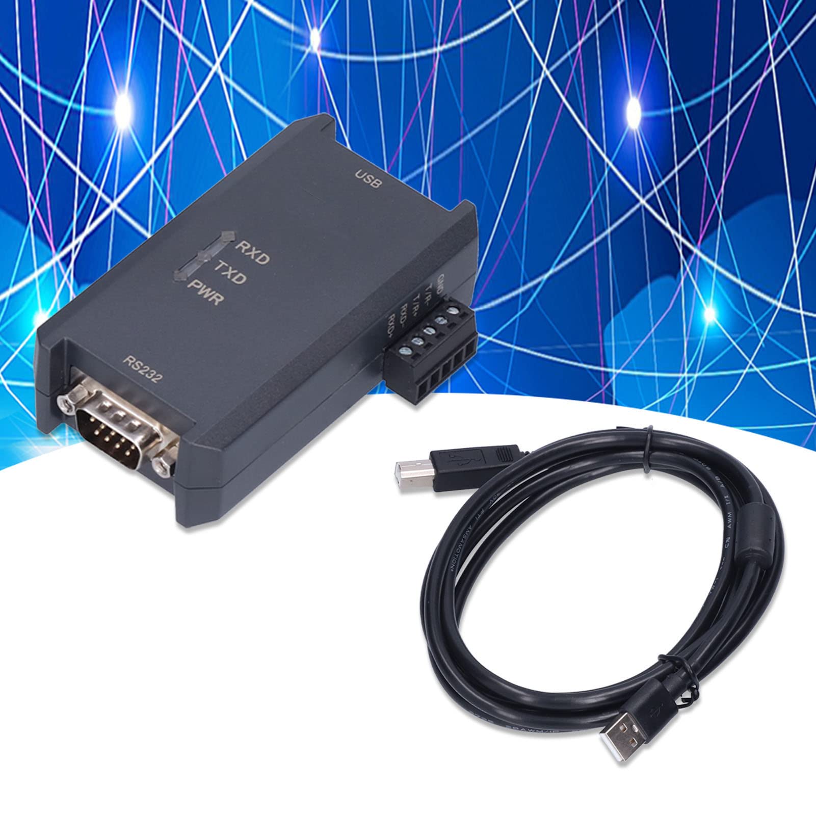 Convertidor Aislado de Alta Velocidad USB a Módulo Adaptador Serie /RS232/422 para y OS X, ABS Duradero, 1 Unidad