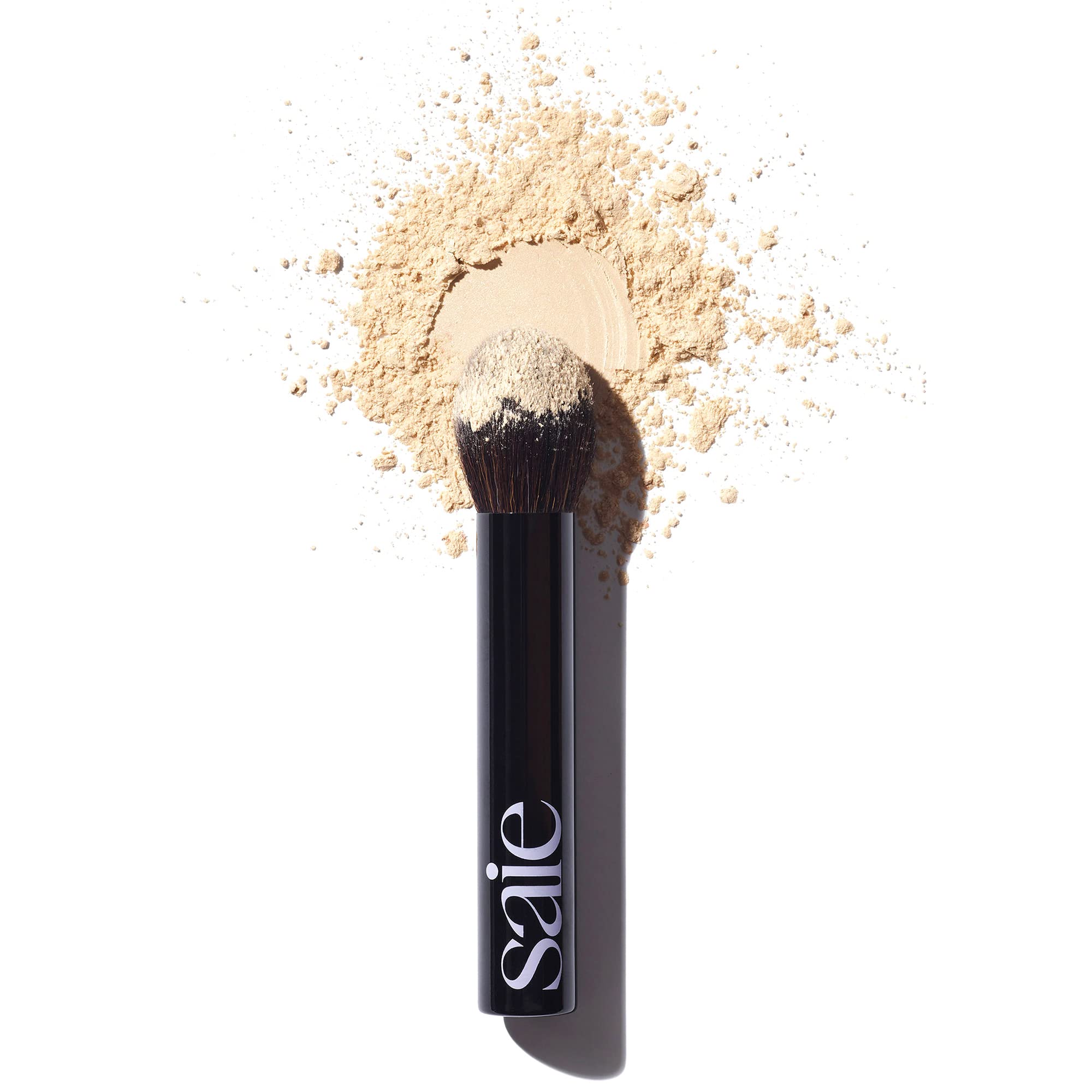 Saie The Fluffy Brush - Cepillo suave y multiusos para polvo específico, punta cónica para una aplicación de precisión, vegano, libre de crueldad animal (1 unidad)
