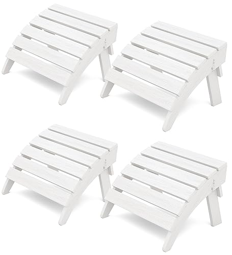 KINGYES Folding Adirondack Ottomans Set of 4 for Adirondack Chair,