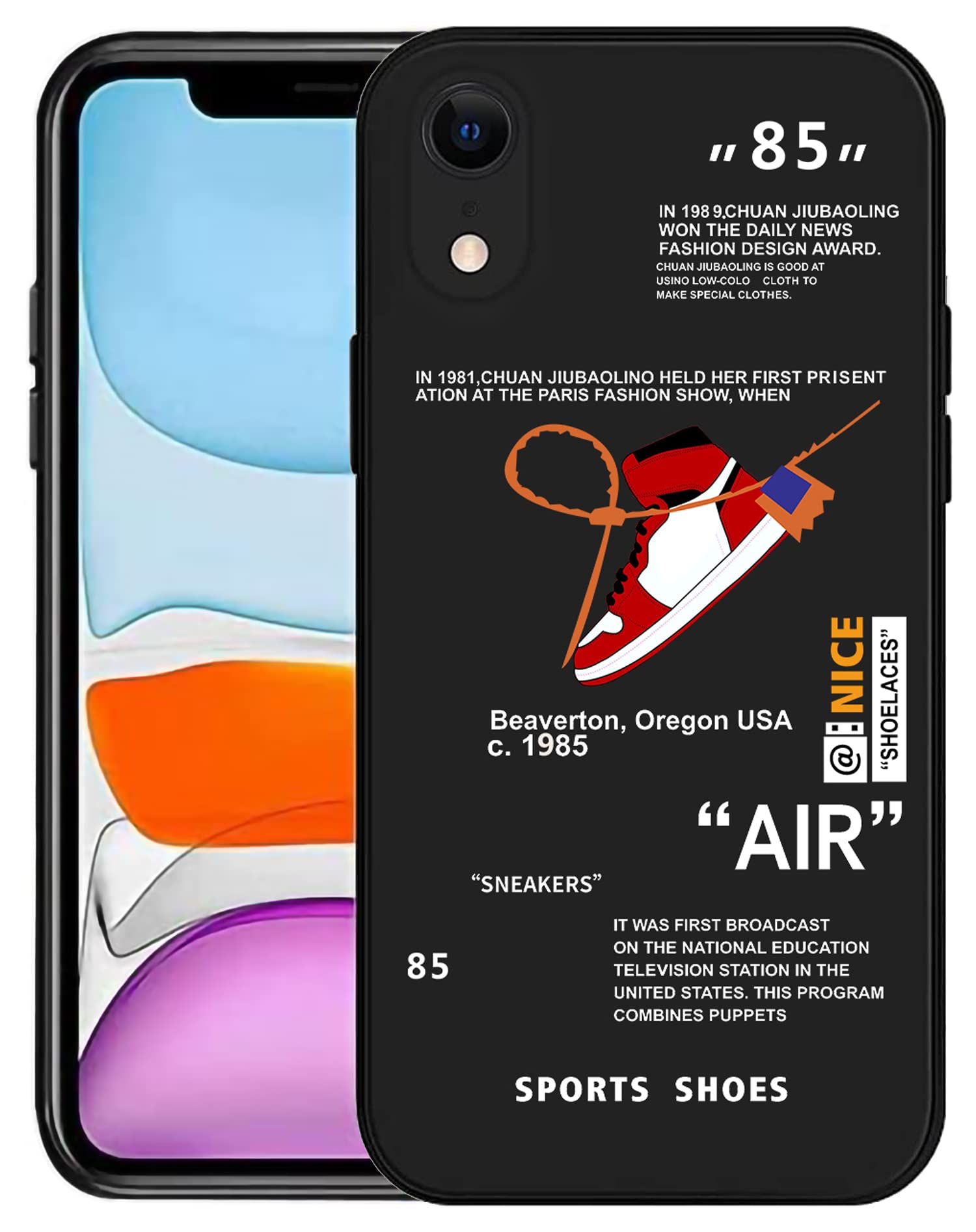 Nike Black And White Iphone Xr Cases Nike Iconic Collage Glass