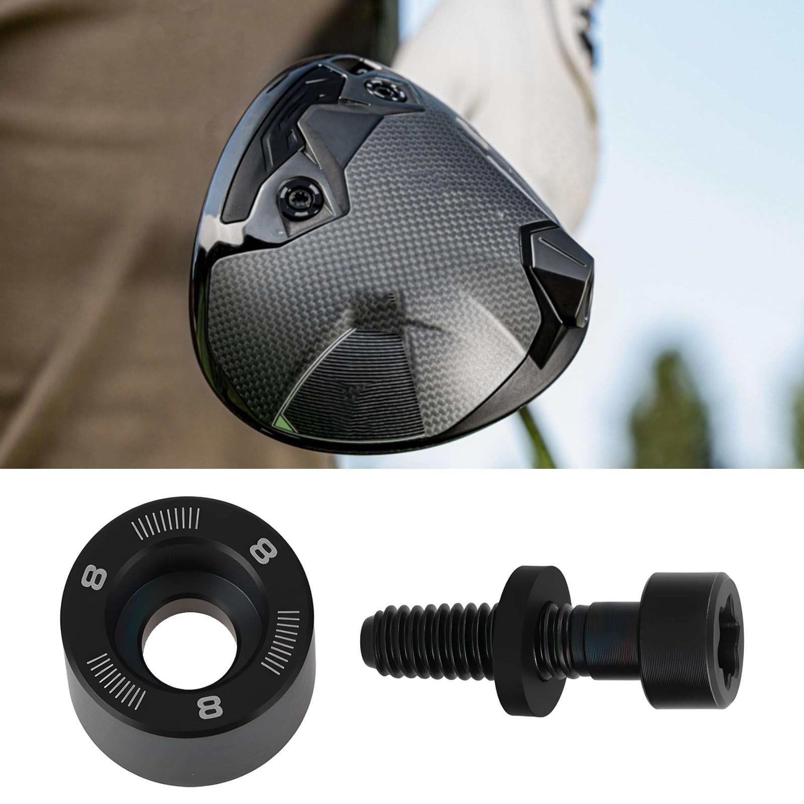 The Lord of the Tools Poids de golf compatible avec TaylorMade Qi35 LS Qi35 Qi35 Designer Noir