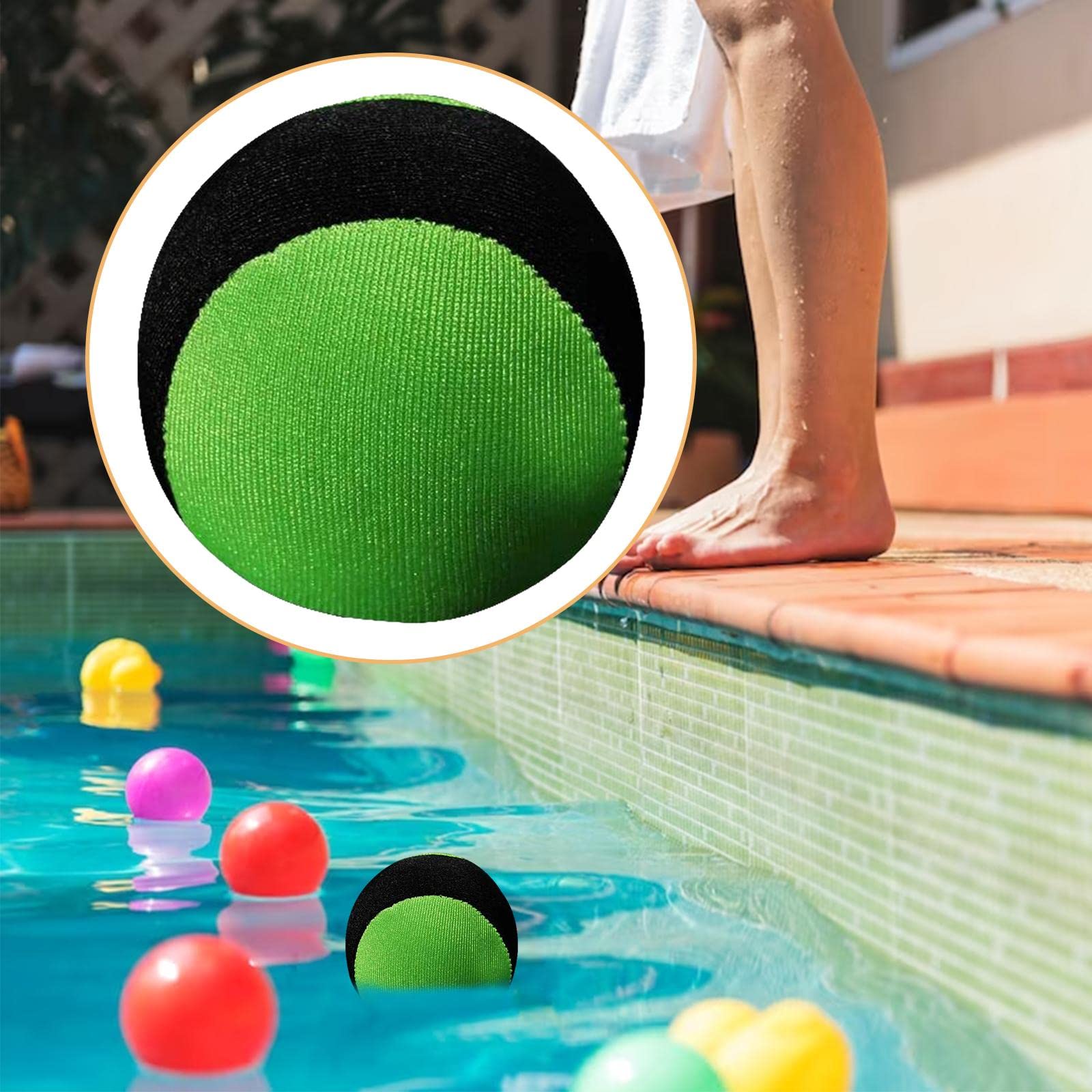 Palla Rimbalzante, Palla per Saltare, Colorata, Morbida, Sensoriale, Rilassante, Palla da Spiaggia, Palla da Surf per Eventi, Viaggi,