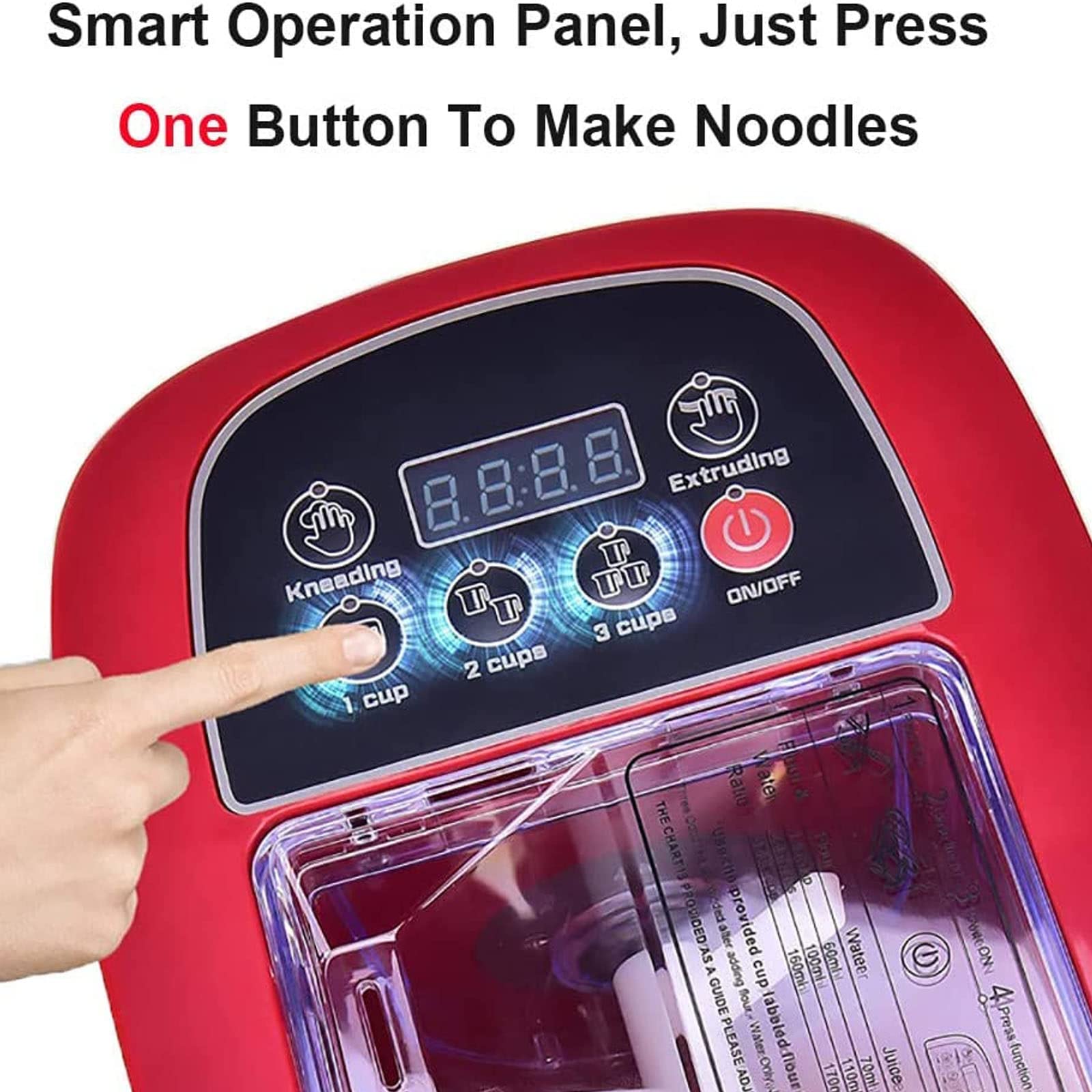 Impastatrice Per Pasta,Macchina Automatica Per Noodle,Ravioli Per Noodle/Accessori Per Mixer Da Cucina-13 Stampi, Pasta Fresca Fatta In Casa Facilmente-Spaghetti/Sottili/Fettuccine,Green