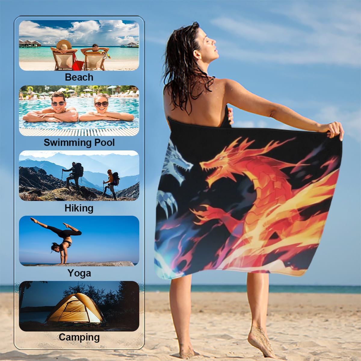 夜遊 Beach Towel(2022) Beach Towel – Kosmu Home