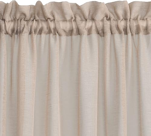 Miniatura 5 de Aquazolax - Cortinas de puerta francesas a rayas blancas transparentes para puertas de cristal de patio, ventanas