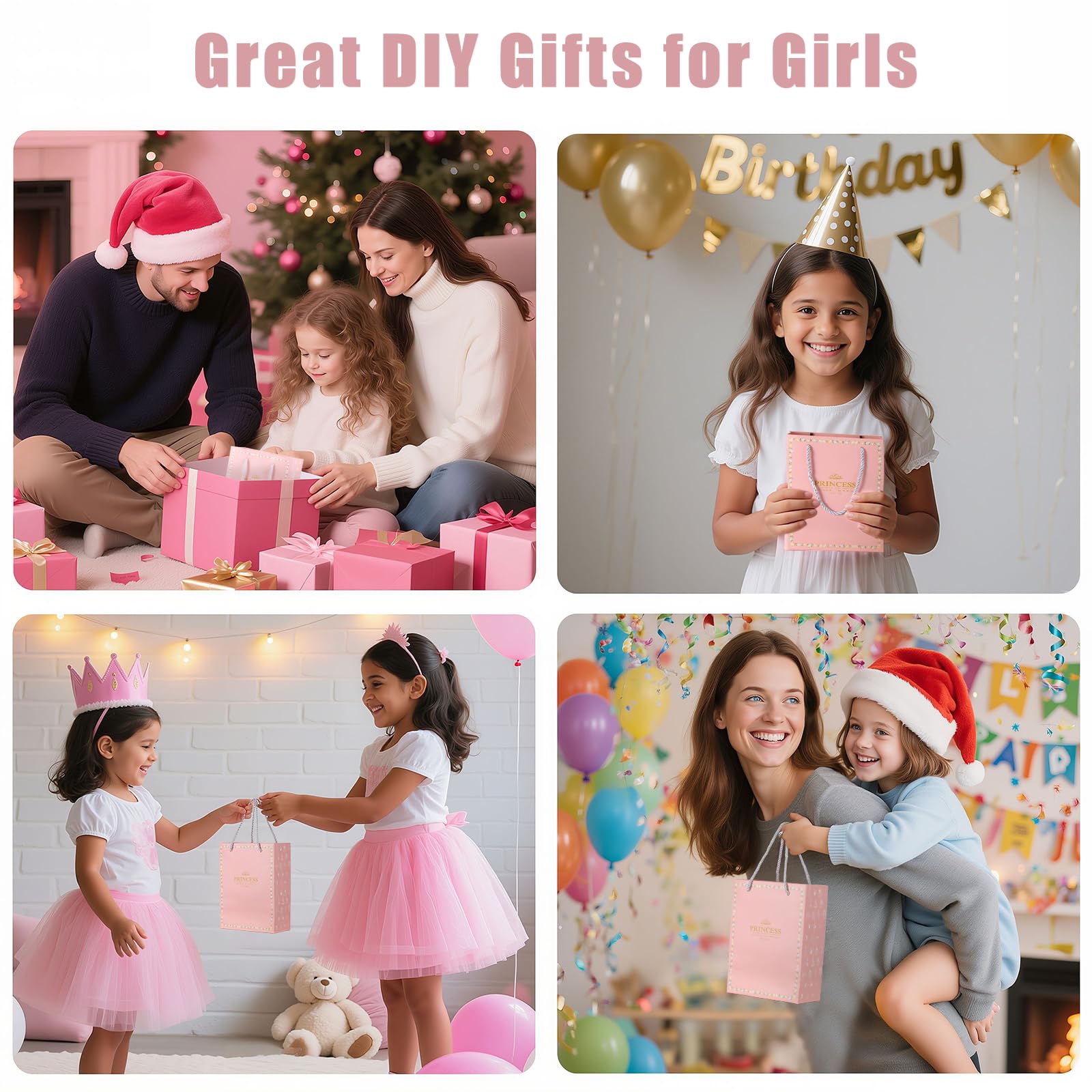 Emibele Ragazze Perline Charm Kit Braccialetti Con Scatola Gioielli Portatile, Kit Creazione Gioielli Per Bambini Età 5 6 7 8-12, DIY Artigianato Giocattoli Per Ragazze Regalo Per Compleanno Natale