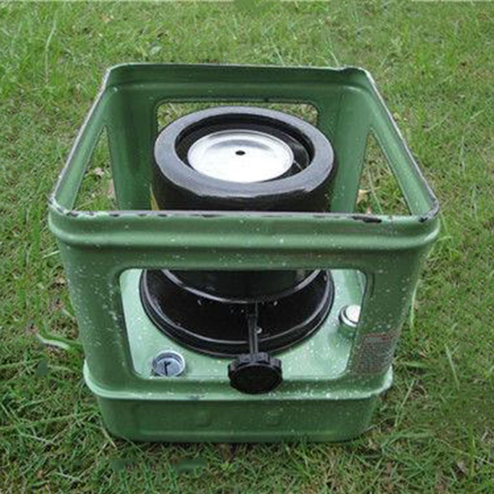 Estufa de Queroseno de 10 Mechas Calentadores Domésticos de Exterior Estufa de Queroseno de Hierro Estufa de Camping Apta for 3-5 Personas