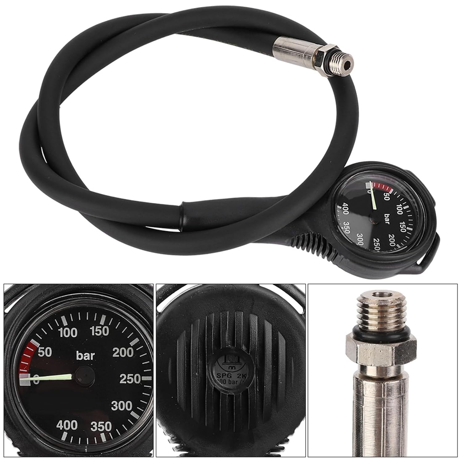 Keenso Professional Luminous Submersible Diving Pressure 400 Bar Console Dive Equipment Luminous Negro Diving