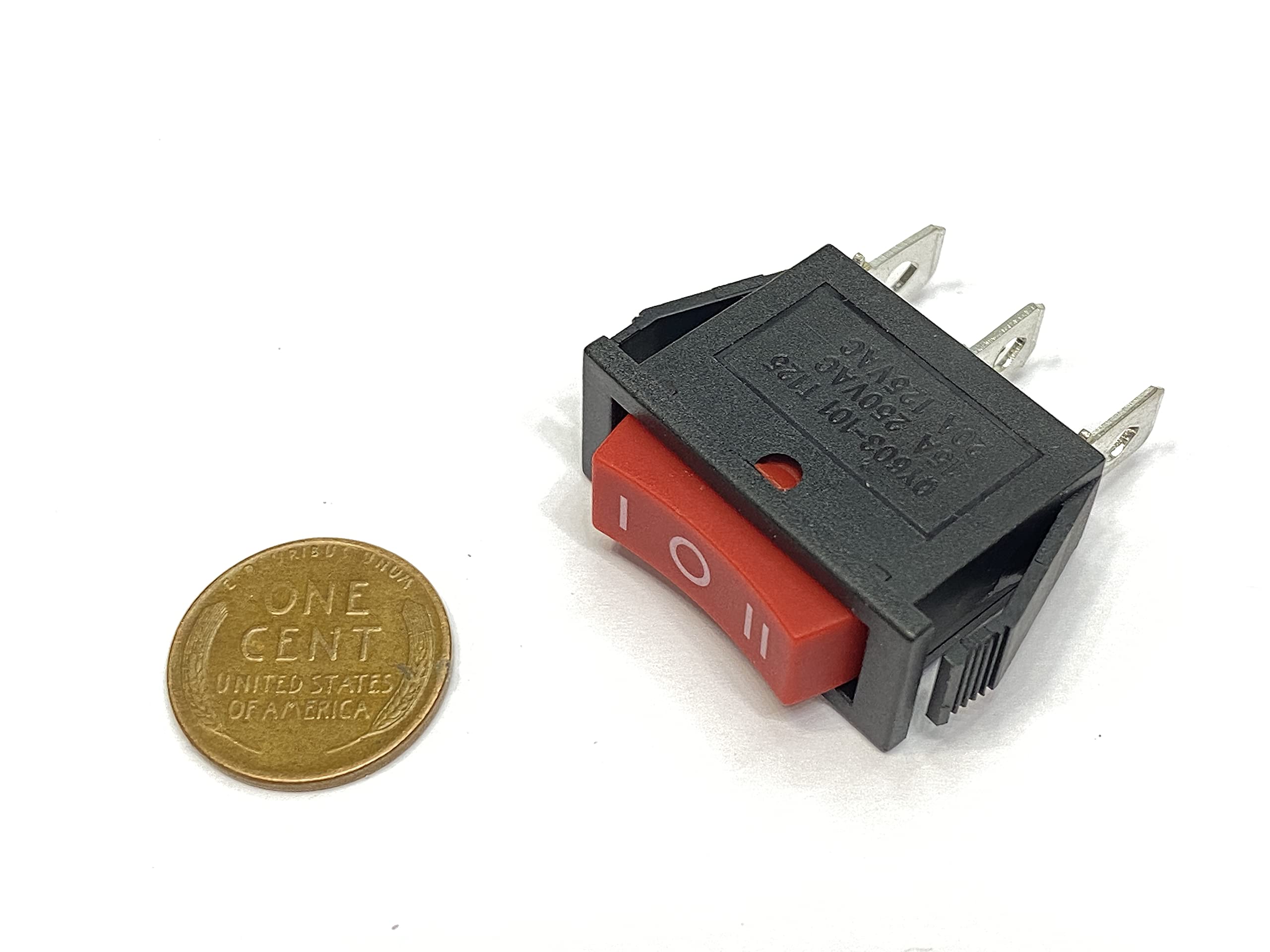 2 Pieces Rocker Switch Red SPDT ON OFF ON Actuator KCD3 103 20A