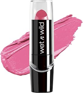 wet n wild Silk Finish Lipstick Pink Ice - Hydrating Buildable Vegan Lip Color with Vitamins A&E, Macadamia Oil, Cruelty-Free