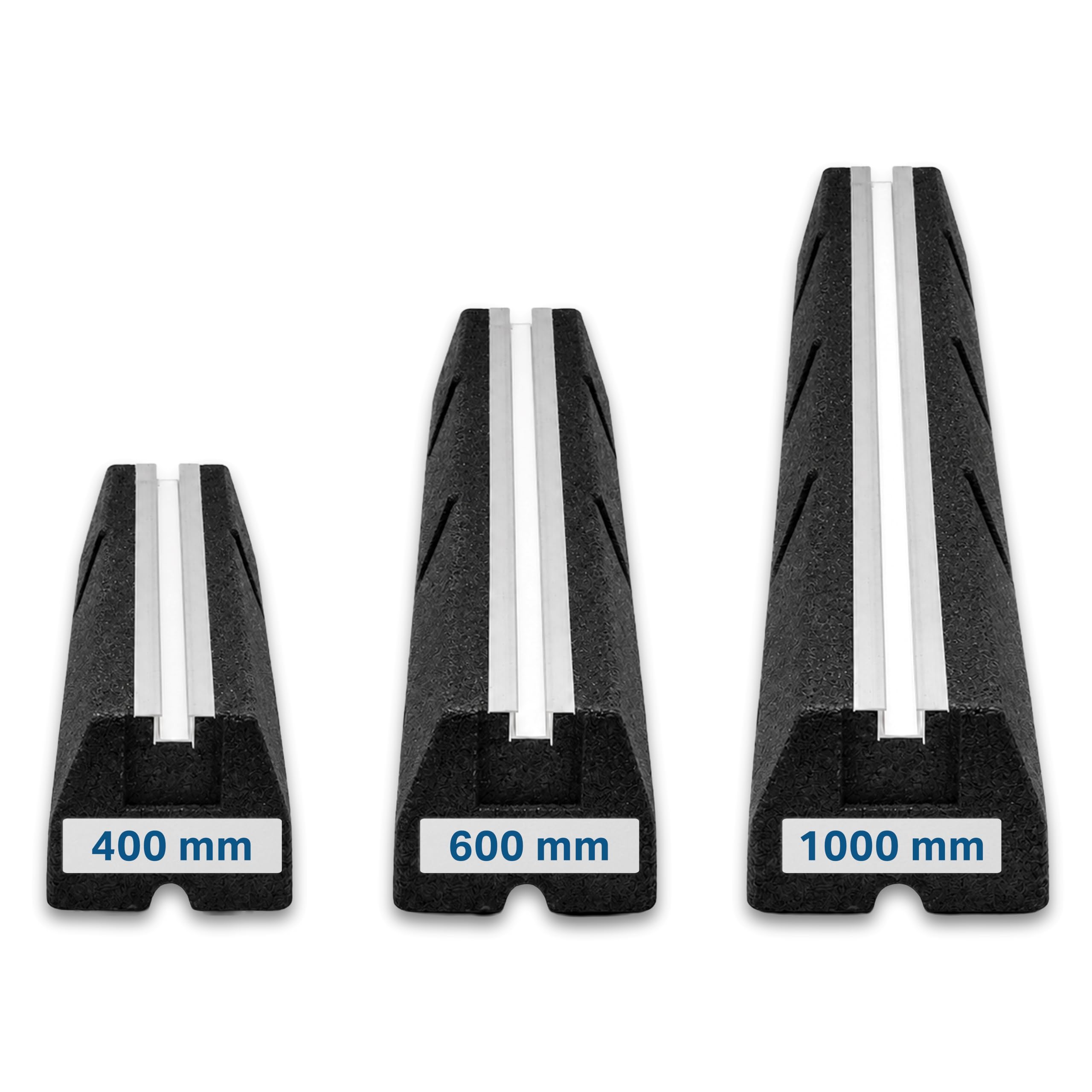 Dämpfungssockel Set | 2 Stück x 600 mm für Klimaanlage und Wärmepumpen | Antivibrations-Bodenkonsole | Antivibrationsfüße | 600 mm