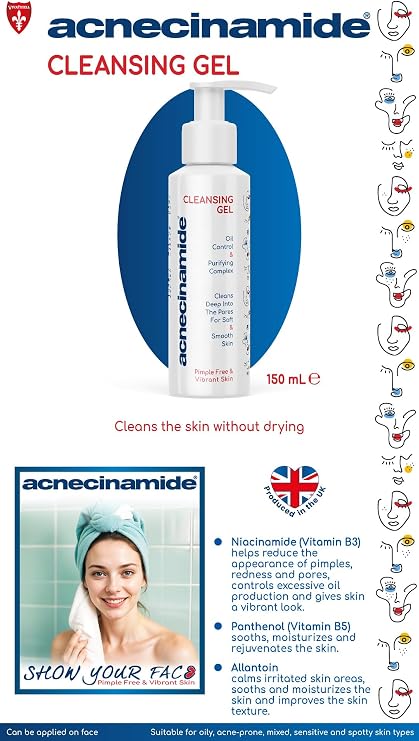 Cleansing Gel, 150 mL, Daily Use For All Skin Types, Cleans the Skin Without Drying, Restores Oil Moisture Balance