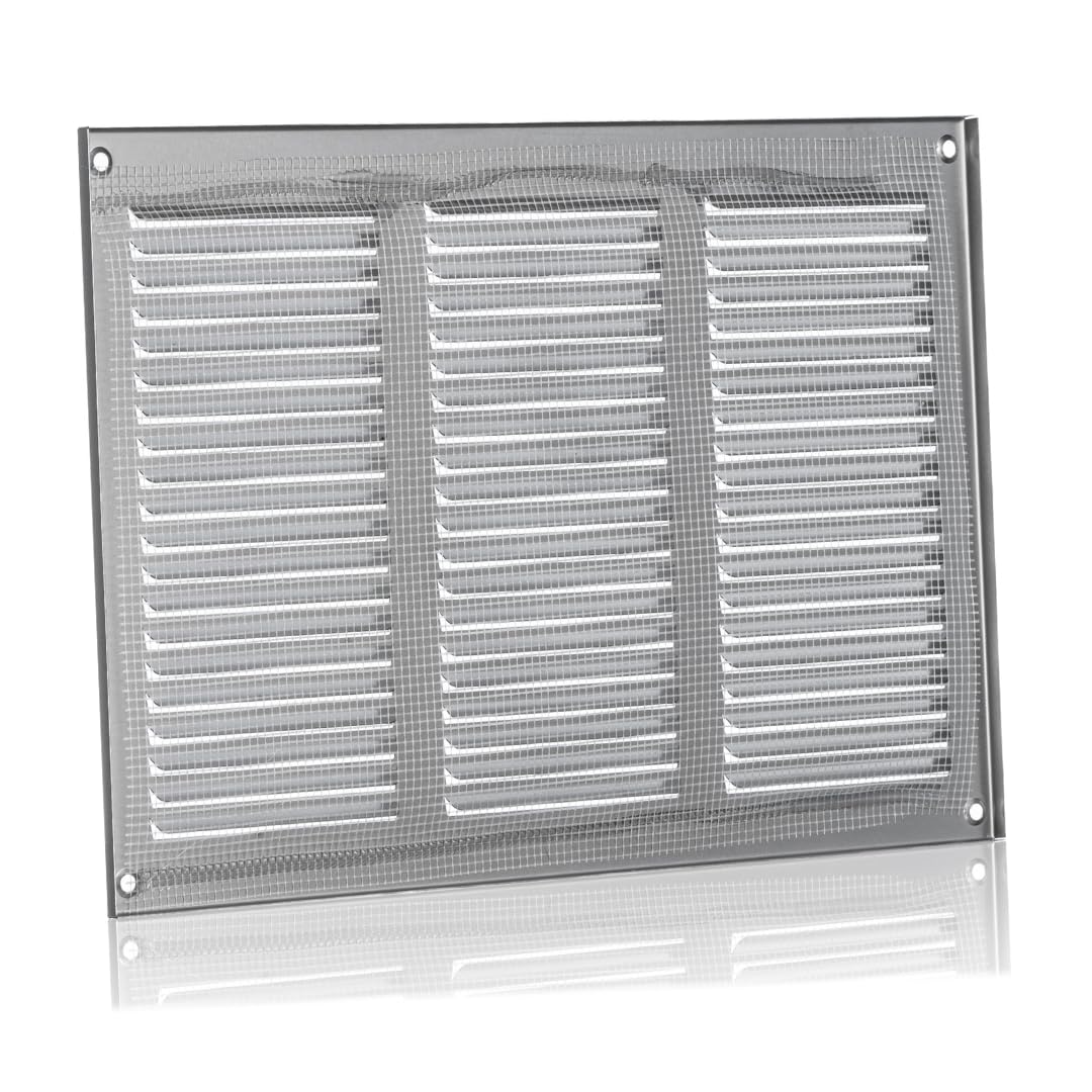 300x200mm / 12x8" inch Stainless Steel Metal Air Vent Grille Cover with Insect Mesh - Ventilation Cover - Image 4