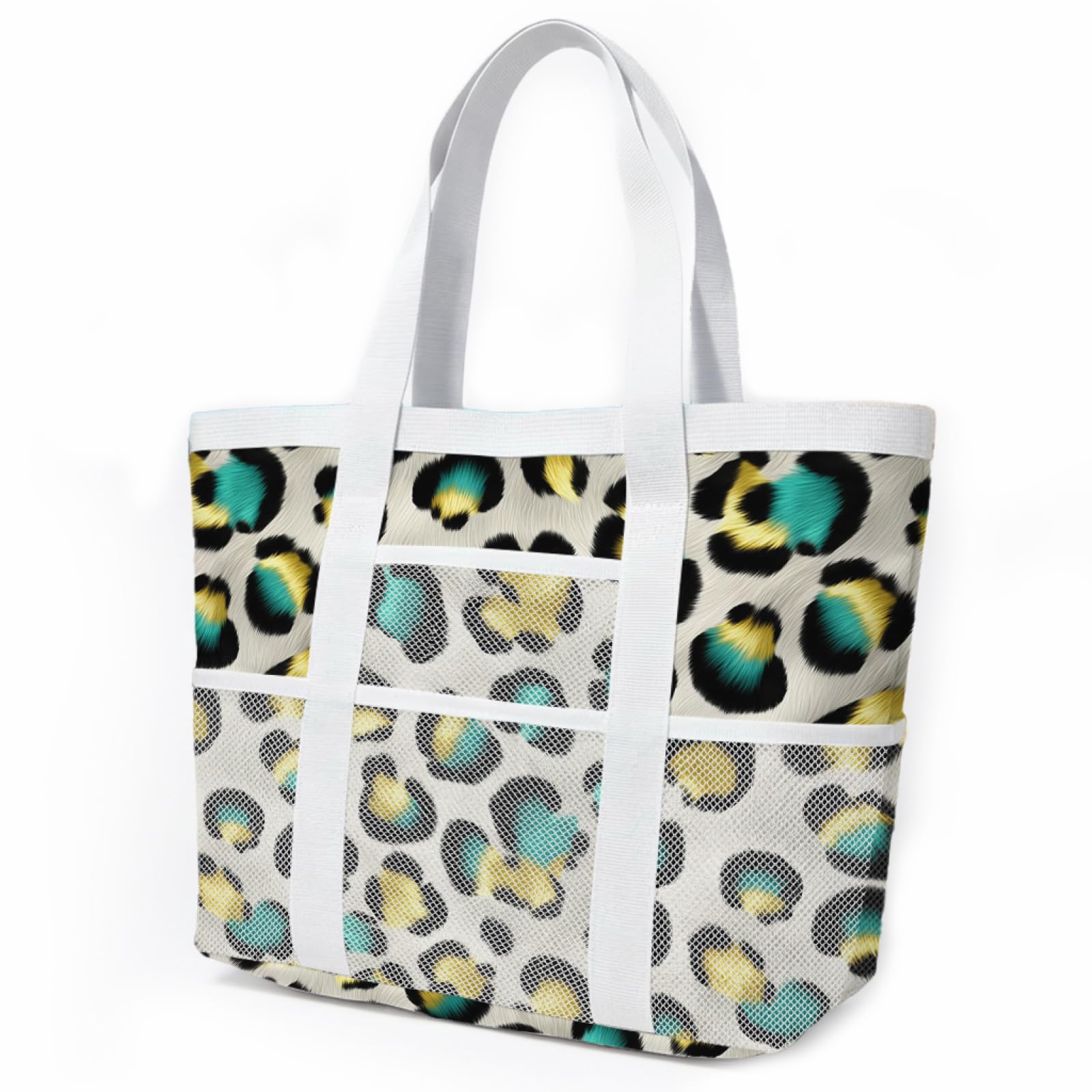 Borsa Mare Grande Borsa Mare Donna Resistente Beach Tote Bag Spiaggia Con Zip Shopping Bag Donna Borse Mare Pieghevole Leggera Borsone Piscina Viaggio
