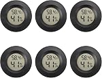 Mini Thermomètre de thermomètre numérique d'humidité 2 Thermomètre de reptile de l'écran d'humidité intérieur/extérieur pour la cellule de jardin de serre Fahrenheit(℉)/ Celsius(℃)