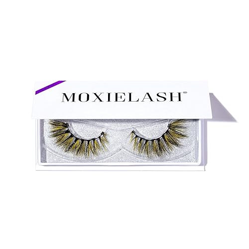 Miniatura 9 de MoxieLash - Ruby Lash - Pestañas magnéticas coloridas de primera calidad - Rojo vivo y morado brillante - Banda de pestañas de 5 imanes - Grande,
