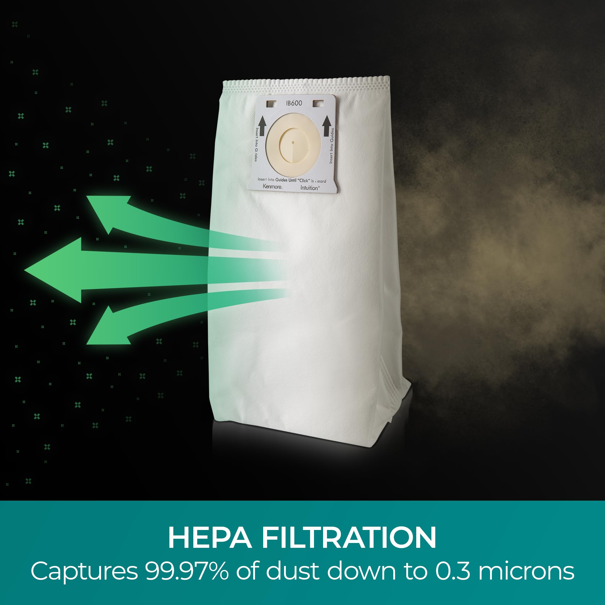Kenmore IB600 HEPA Vacuum Bags - Intuition Replacement -5
